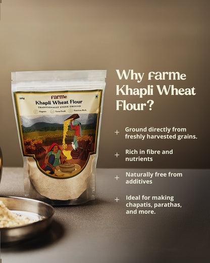 Khapli Atta (Emmer Wheat Flour) - Farme